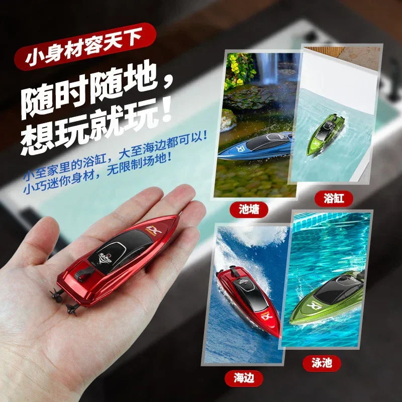 High Speed RC Boat 2.4G Rechargeable Mini Speedboat - MiniGlobe.in – Bringing the World to Little Hands | Global Kids Products